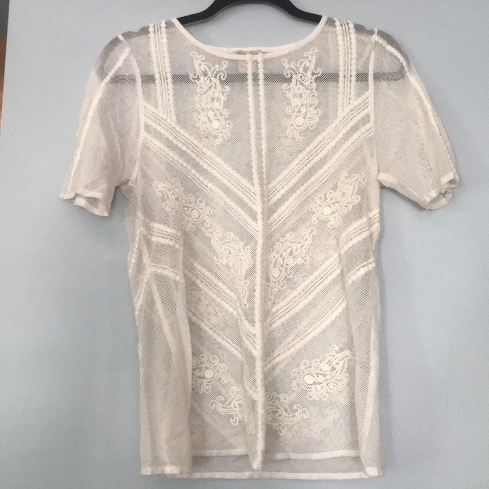 Lucky Brand Sheer Blouse